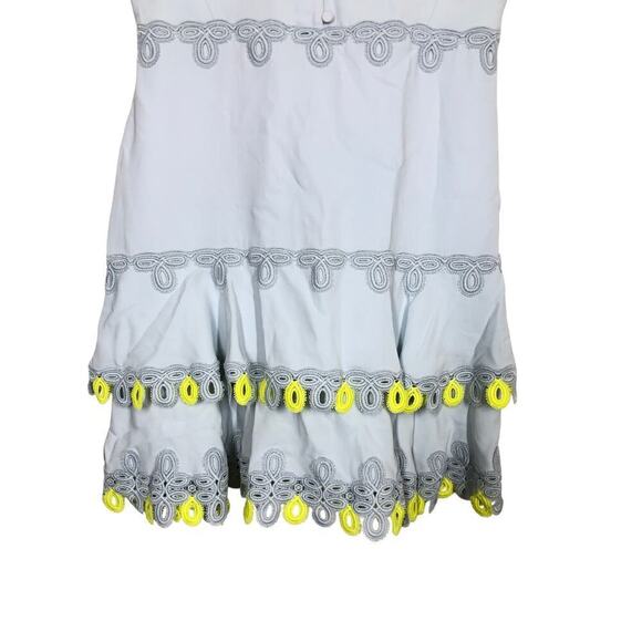 Jonathan Simkhai Guipure Lace Mini Dress Sleeveless Light Blue Size 8 - Picture 6 of 11
